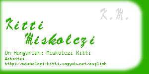 kitti miskolczi business card